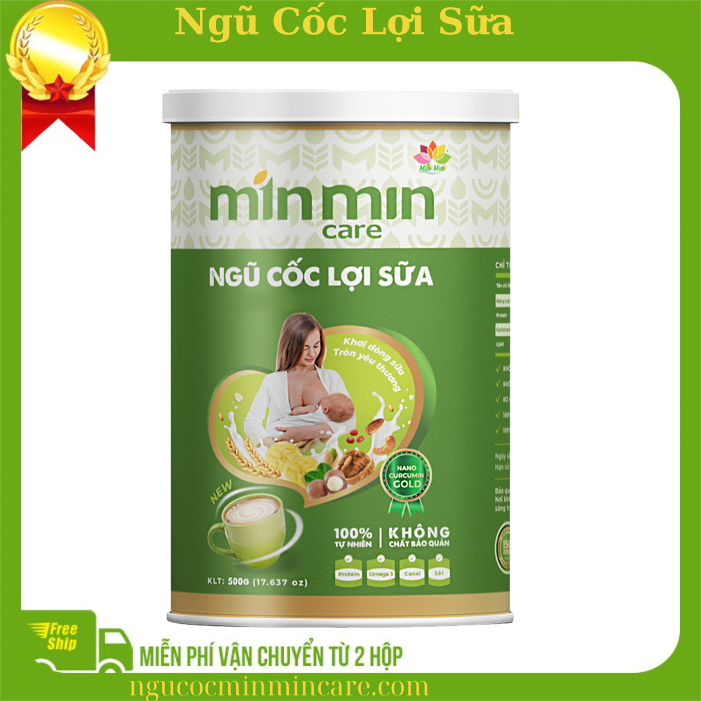 [1 Hộp 500gr Lon Thiếc] Ngũ Cốc Lợi sữa